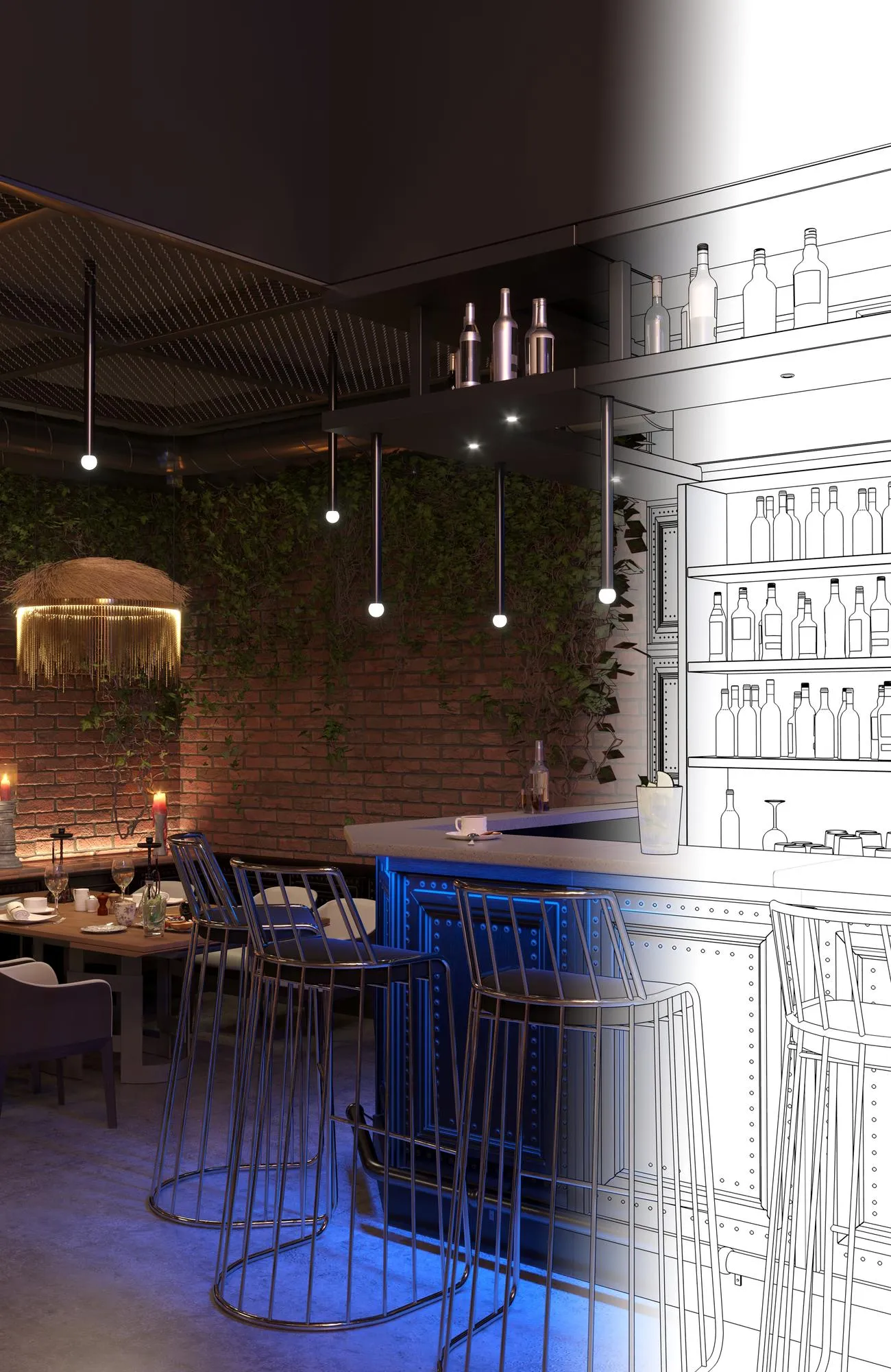 aménagement restaurant intérieur